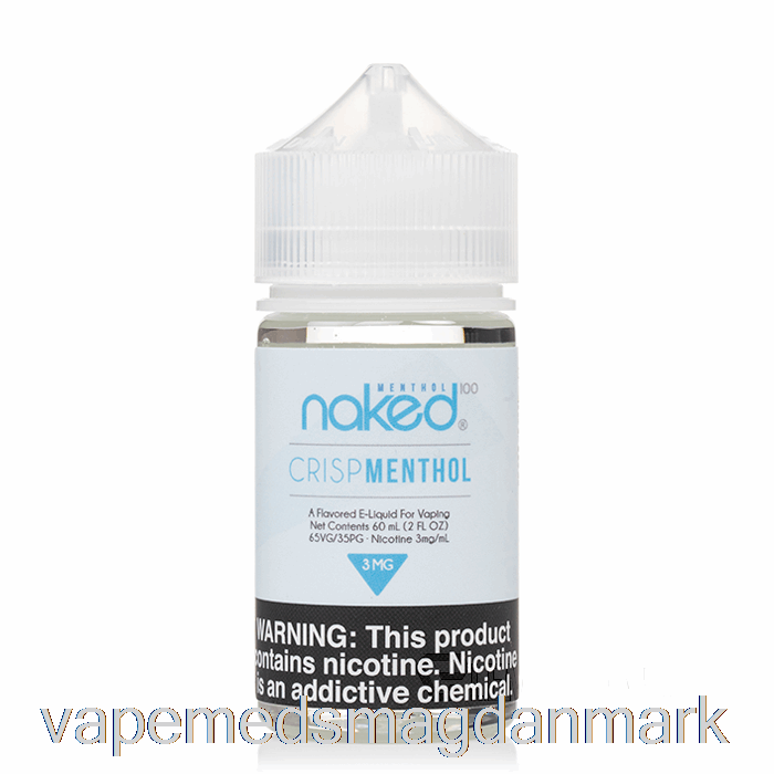Vape Uden Nikotin Sprød Menthol - Nøgen 100 Menthol - 60ml 12mg